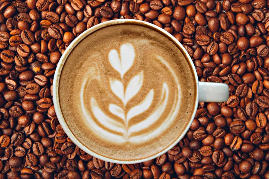 A cup of cappuccino 
